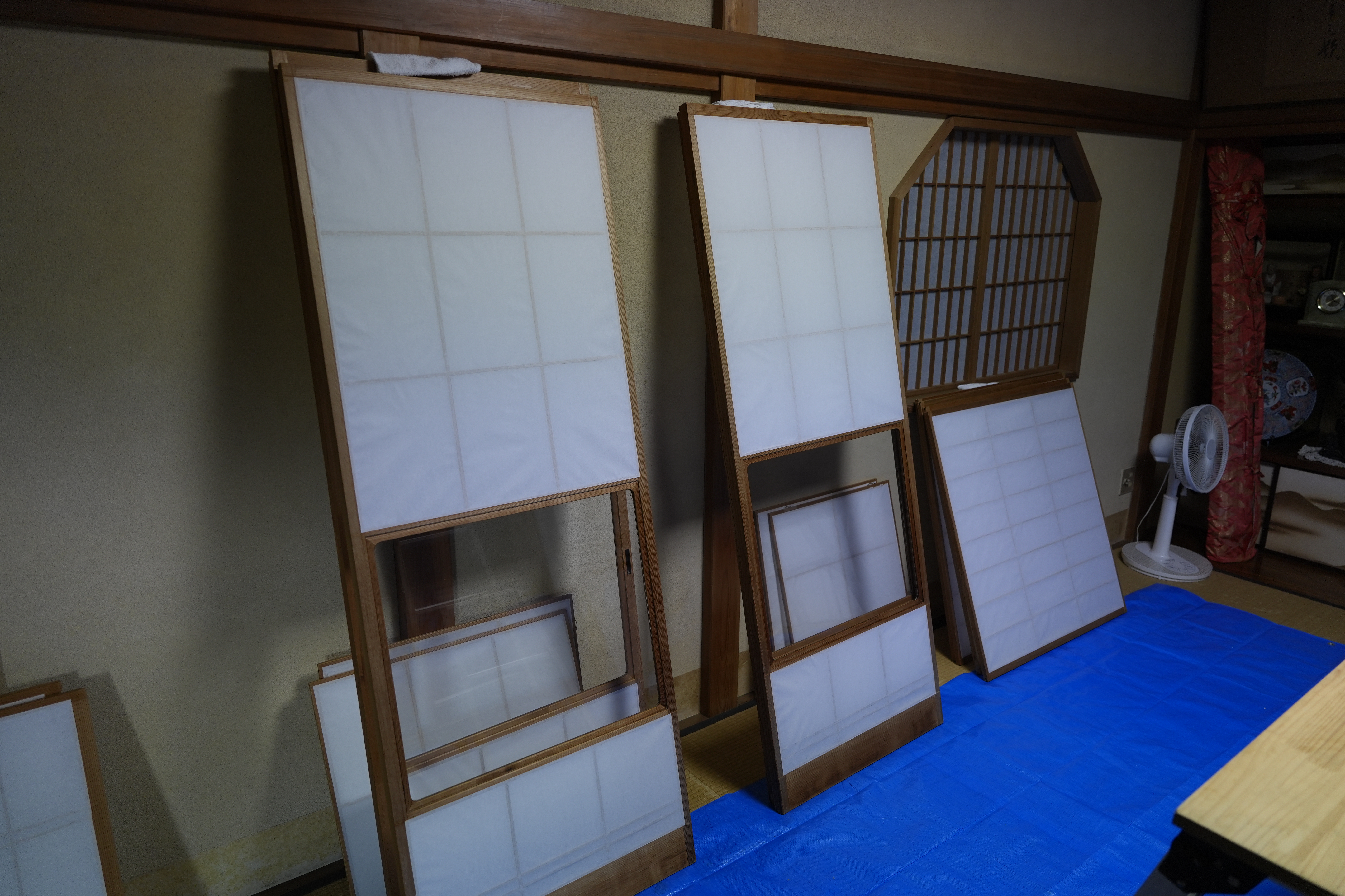 障子を張り替えました